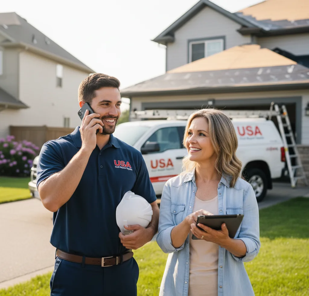 USA Roof Repair Experts customer support in Huron